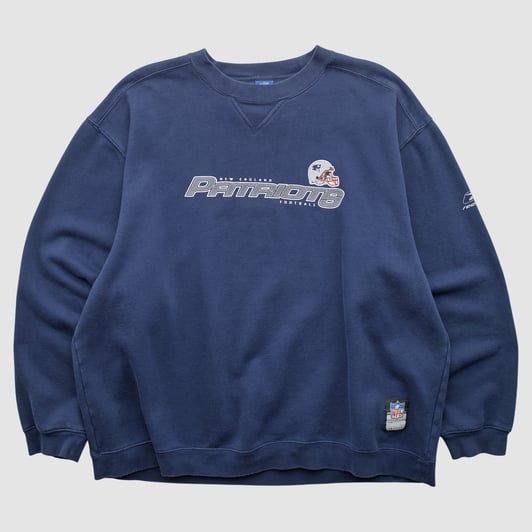 New England Patriots Reebok 2000s Pullover Sweatshirt - Navy - XL by Fanatics Real Vintage