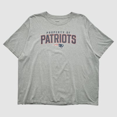 New England Patriots Reebok 2000s T-shirt - Heather Gray - 3XL by Fanatics Real Vintage