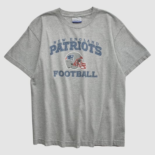 New England Patriots Reebok 2000s T-shirt - Heather Gray - XS by Fanatics Real Vintage