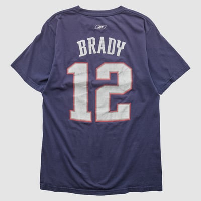 New England Patriots Reebok 2000s T-shirt - Navy - S by Fanatics Real Vintage