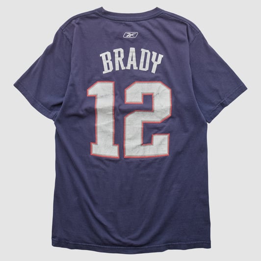 New England Patriots Reebok 2000s T-shirt - Navy - S by Fanatics Real Vintage