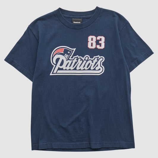 New England Patriots Reebok 2000s T-shirt - Navy - S by Fanatics Real Vintage