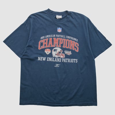 New England Patriots Reebok 2001 T-shirt - Navy - 2XL by Fanatics Real Vintage