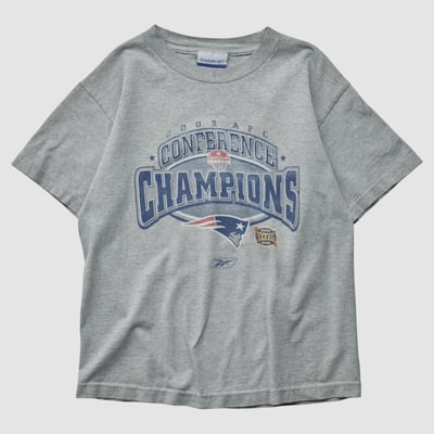 New England Patriots Reebok 2003 T-shirt - Heather Gray - XS by Fanatics Real Vintage
