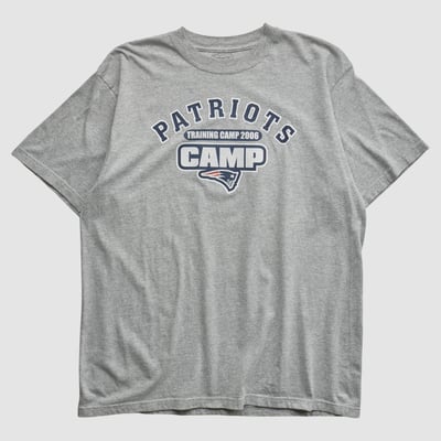 New England Patriots Reebok 2006 T-shirt - Heather Gray - L by Fanatics Real Vintage