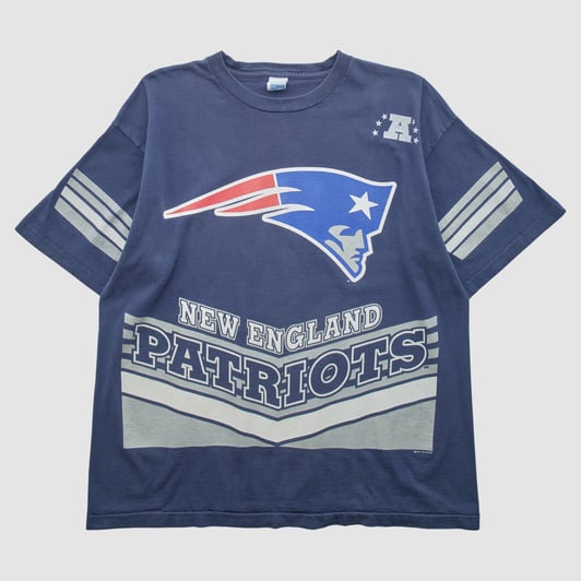 New England Patriots Salem Sportswear 1995 T-shirt - Navy - 2XL by Fanatics Real Vintage
