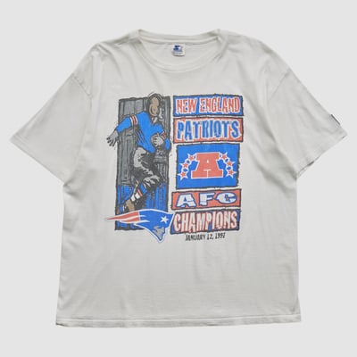 New England Patriots Starter 1997 T-shirt - White - XL by Fanatics Real Vintage