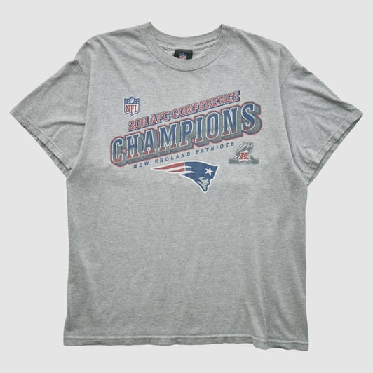 New England Patriots Team Edition Apparel 2011 T-shirt - Heather Gray - M by Fanatics Real Vintage