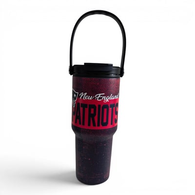 New England Patriots Pegasus 24oz. Speckled Gradient Stainless Steel Dual Top Water Bottle