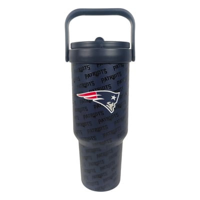 New England Patriots Pegasus 40oz. 5-D Logo Wordmark Stainless Steel ProCarry Tumbler