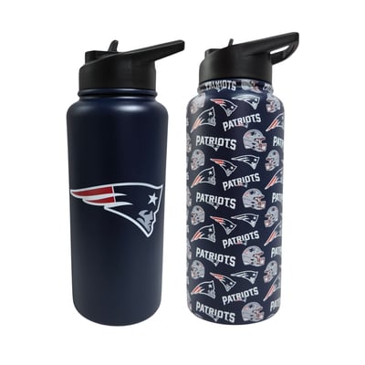 New England Patriots Pegasus Game Day Duo 41oz. Stainless Steel Water Bottle Set