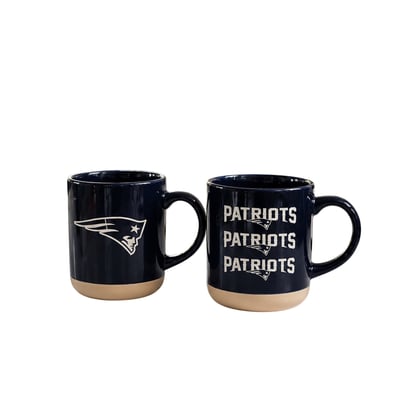 New England Patriots Pegasus Two-Piece 14oz. Echo Logo Ceramic Mug Set