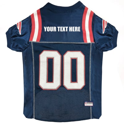 New England Patriots Pets First Personalized Pet Jersey - Navy