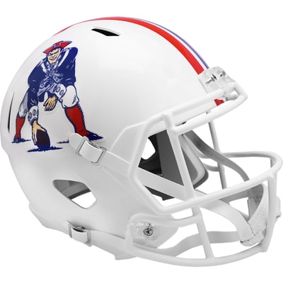 New England Patriots Riddell 1982-1989 Speed Throwback Collection Full-Size Replica Helmet