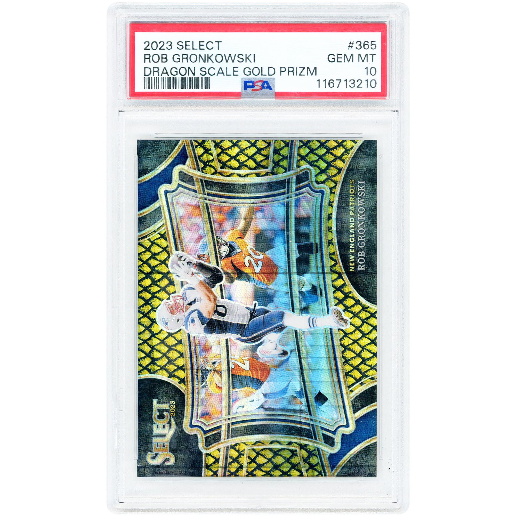 Rob Gronkowski New England Patriots 2023 Panini Select Dragon 
