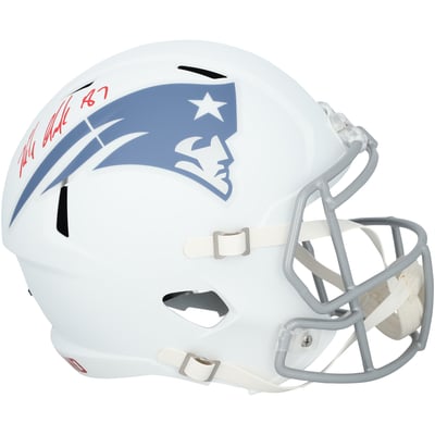 Rob Gronkowski New England Patriots Autographed Fanatics Authentic Riddell Rivalry Speed Replica Helmet