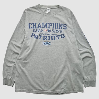 Super Bowl XXXIX Alstyle 2004 Long Sleeve T-shirt - Heather Gray - 2XL by Fanatics Real Vintage