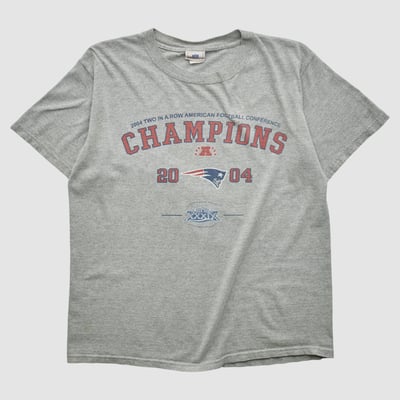 Super Bowl XXXIX NFL 2004 T-shirt - Heather Gray - M by Fanatics Real Vintage