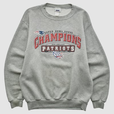 Super Bowl XXXVI CSA 2002 Pullover Sweatshirt - Charcoal - XS by Fanatics Real Vintage