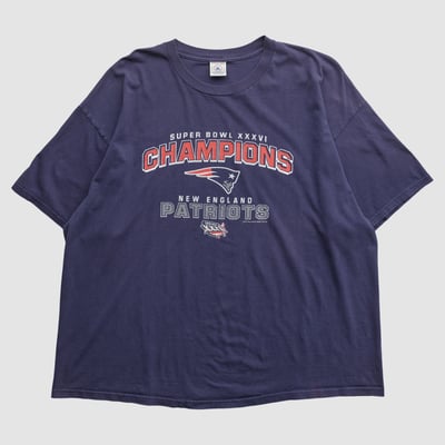 Super Bowl XXXVI Delta 2002 T-shirt - Navy - 4XL by Fanatics Real Vintage