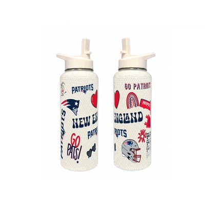 New England Patriots The Memory Company 34oz. Bling Quencher Bottle
