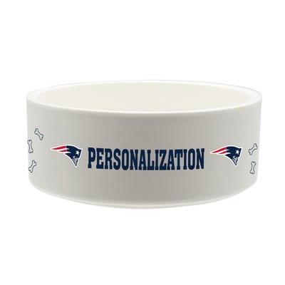 New England Patriots The Memory Company 35oz. Personalized Ceramic Pet Bowl