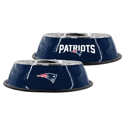 New England Patriots The Memory Company 9" Stainless Steel Pet Bowl