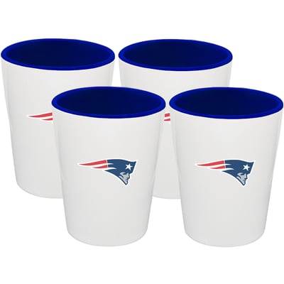 New England Patriots The Memory Company Four-Pack Ceramic Shot Glass Set