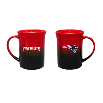 New England Patriots The Memory Company Two-Pack 15oz. Ceramic Ombre Mug Set