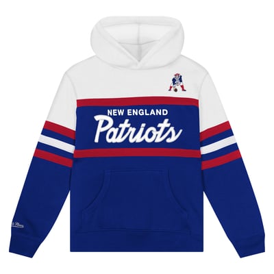 New England Patriots Mitchell & Ness Toddler Head Coach Hoodie - Royal