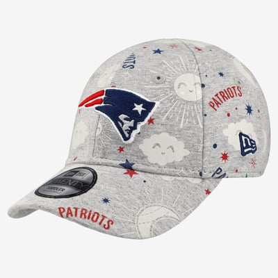 New England Patriots New Era Toddler Sky 9TWENTY Adjustable Hat - Heather Gray
