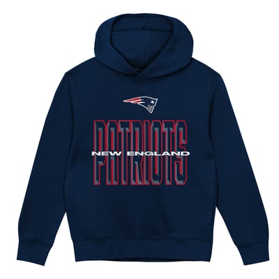 New England Patriots Outerstuff Toddler Field General Fleece Hoodie - Navy