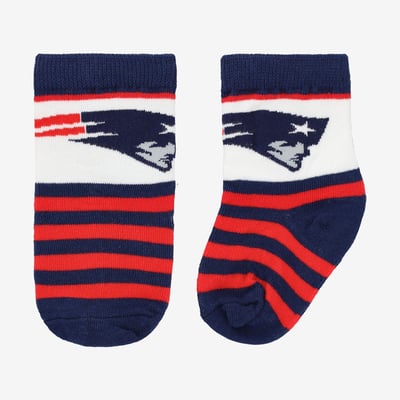  New England Patriots Starter Toddler Rugby Block Socks - Navy
