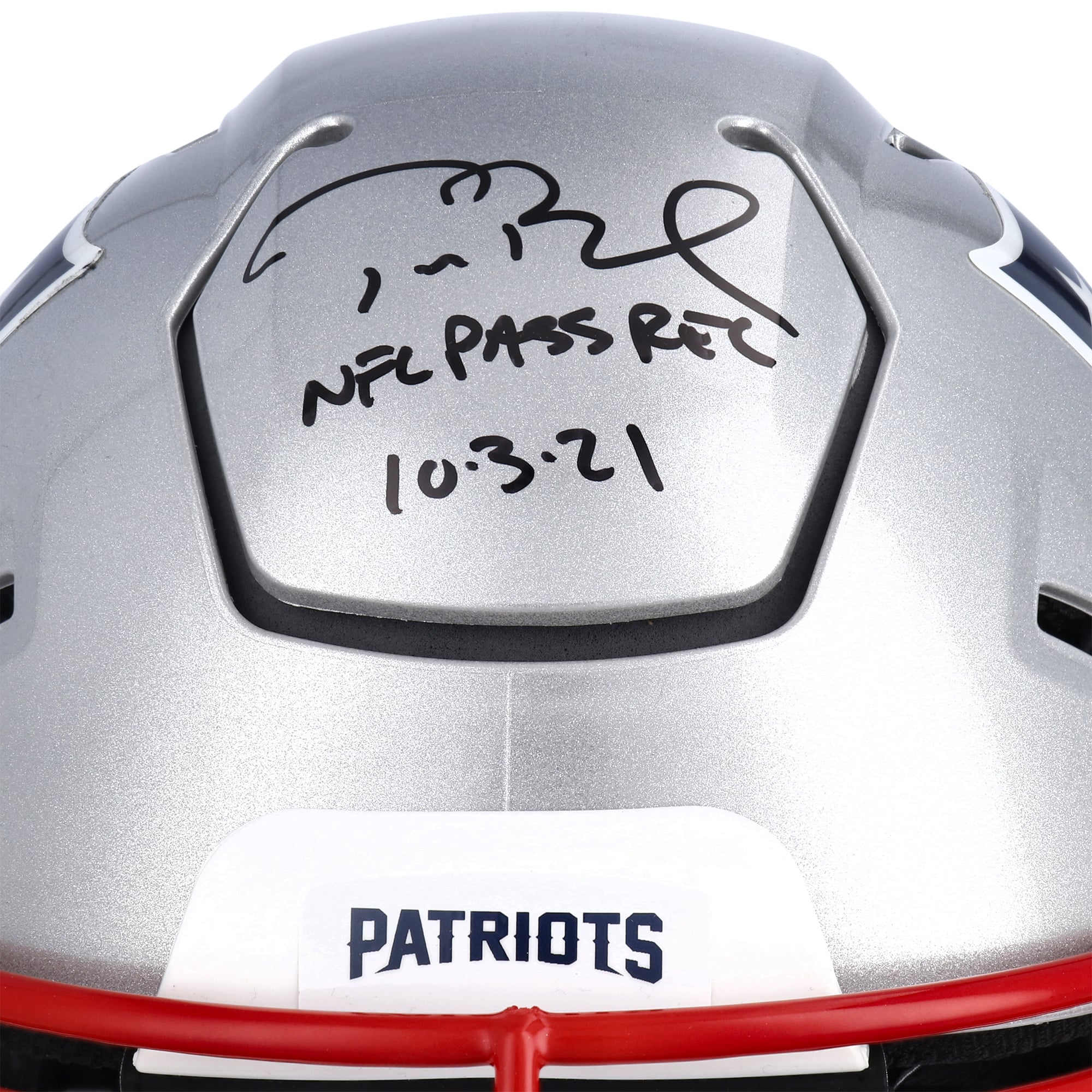 Tom Brady New England Patriots Autographed Riddell Speed Flex