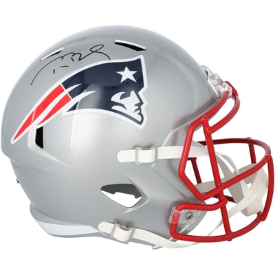 Tom Brady New England Patriots Autographed Fanatics Authentic Riddell Speed Replica Helmet