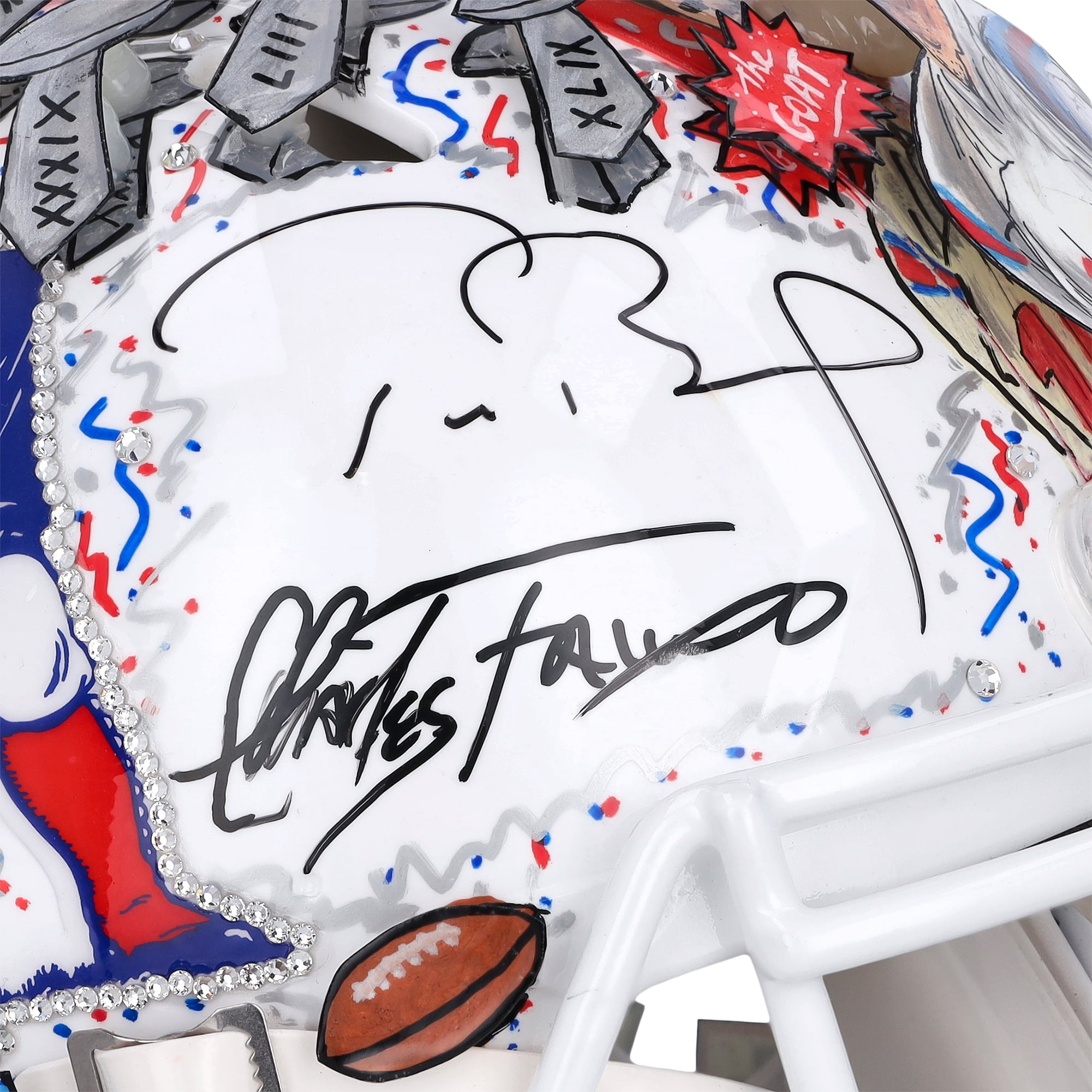 Tom Brady New England Patriots Autographed Riddell Speed Throwback