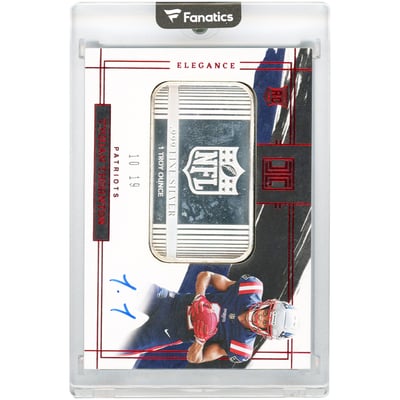 Tyquan Thornton New England Patriots Autographed 2022 Panini Impeccable Ruby Silver Bar #124 #10/19 Rookie Card