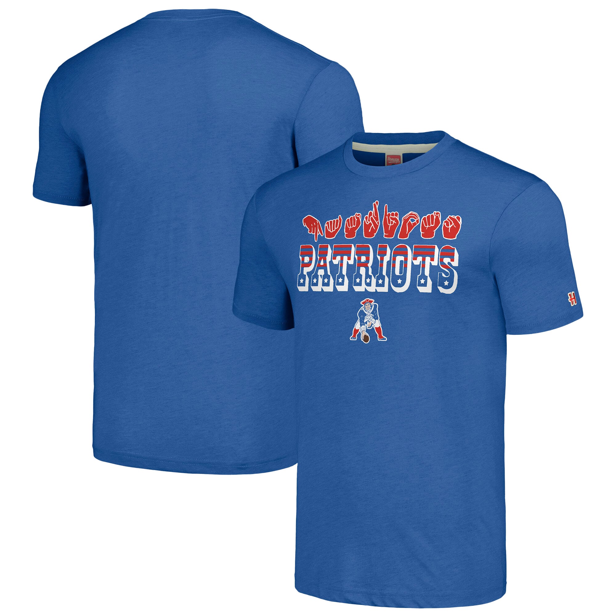 Unisex Homage Blue New England Patriots The NFL ASL Collection by Love ...