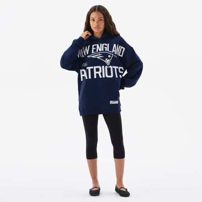  New England Patriots Off Season x NFL Unisex Oversized Hoodie - Navy