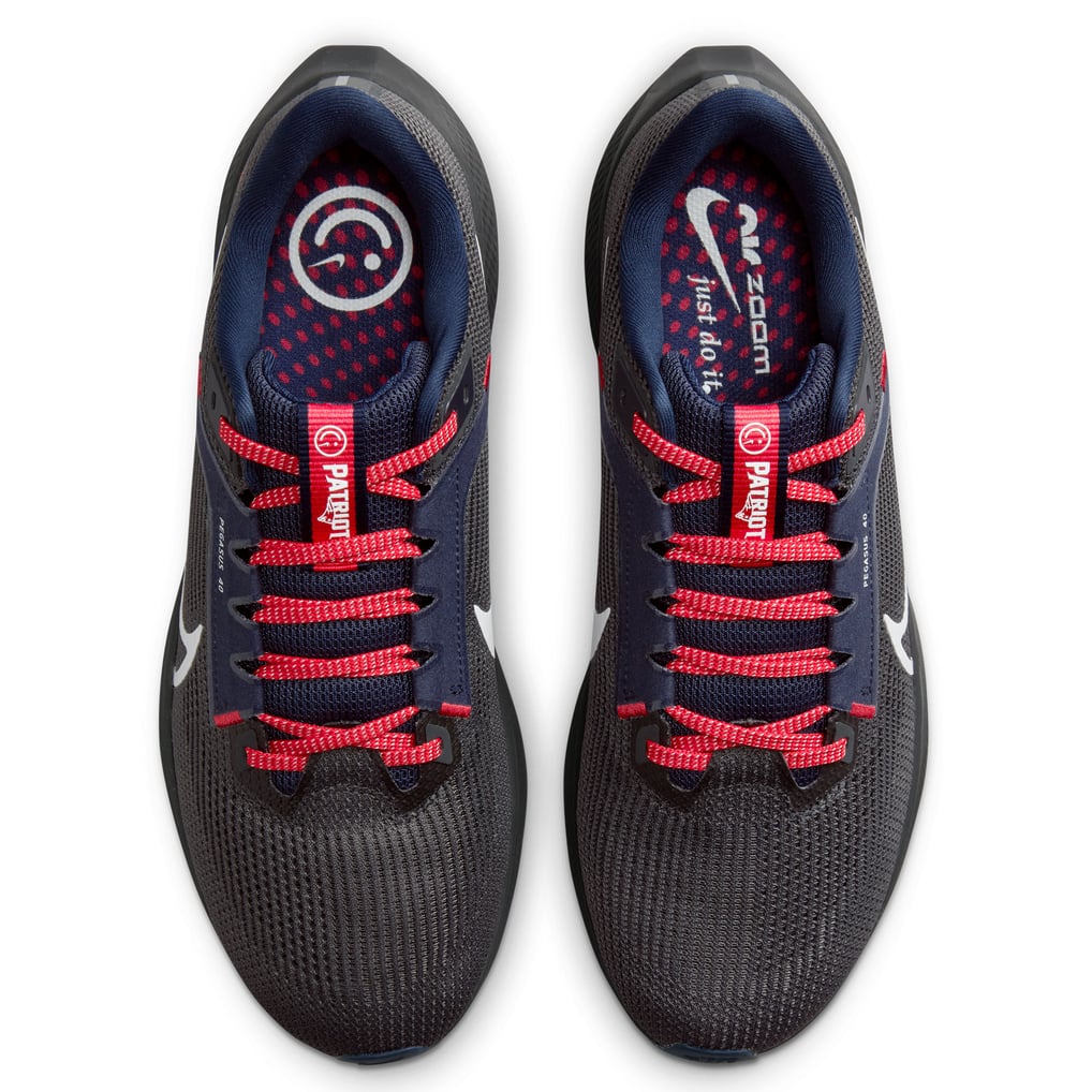 Unisex Nike Anthracite New England Patriots Zoom Pegasus 40  display picture 2