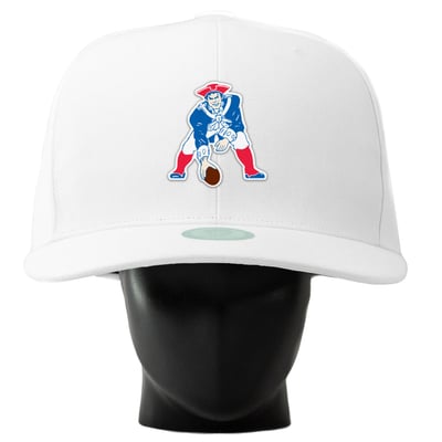  New England Patriots Noggin Boss Unisex Oversized Hat - White