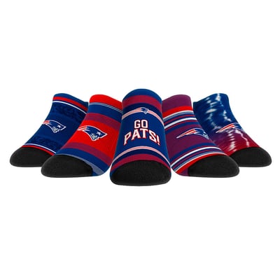 New England Patriots Rock Em Unisex Super Fan Five-Pack Low-Cut Socks Set - 