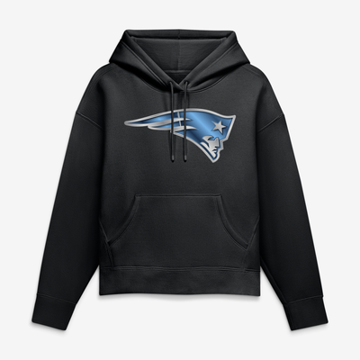 New England Patriots Women's Forged Mascot Hoodie - Black