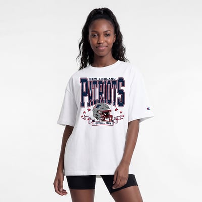  New England Patriots Champion Women's Oversized T-Shirt - White