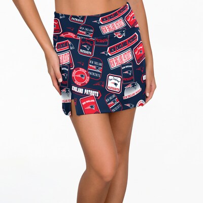 New England Patriots Concepts Sport Women's Grady Sleep Skort - Navy
