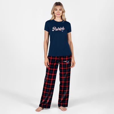 New England Patriots Concepts Sport Women's Plus Size Highland Sleep Set - Navy
