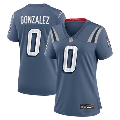 Christian Gonzalez New England Patriots Nike Women's Rivalries Collection Game Jersey - Blue