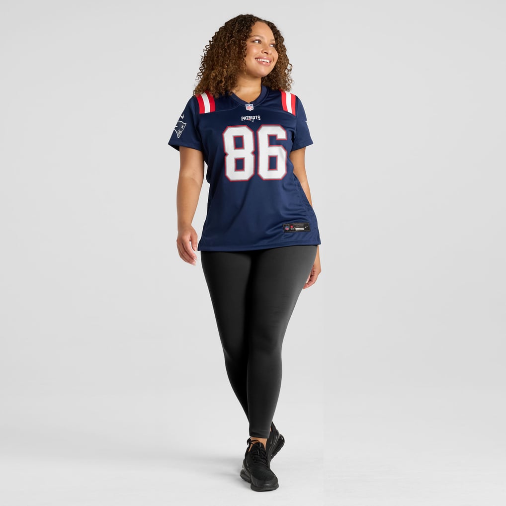 Nike Efton Chism III New England Patriots Women's Navy Team Game Jersey