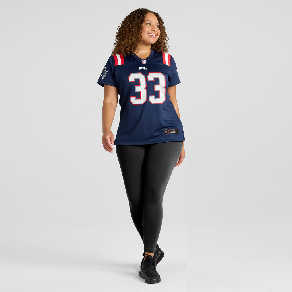 Women's New England Patriots Mike Brown Nike Navy Team Game Jersey