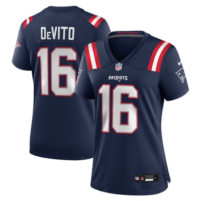 Tommy DeVito New England Patriots Nike Women's Team Game Jersey -  Navy
